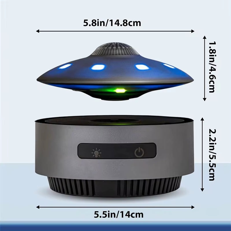 UFO Magnetic Levitation Bluetooth Speaker, Playing Music & Automatic Floating in the Air, Unique Gifts for Home Office Décor