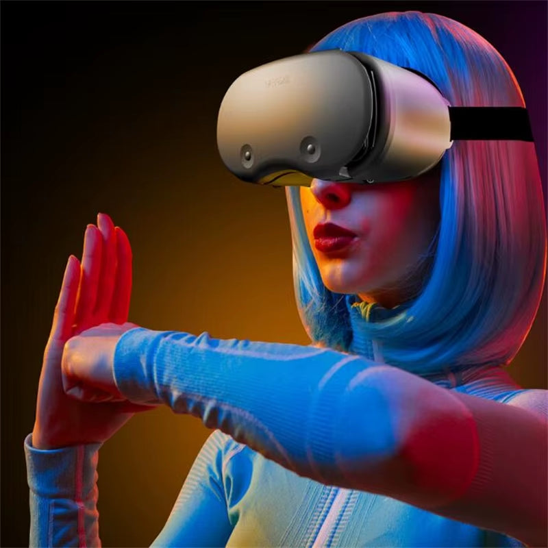 Original pro X7 VR Virtual Reality 3D Glasses Box VR Google Cardboard Helmet for IOS Android 5-7" Smartphone,Wireless Rocker