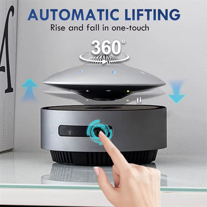 UFO Magnetic Levitation Bluetooth Speaker, Playing Music & Automatic Floating in the Air, Unique Gifts for Home Office Décor