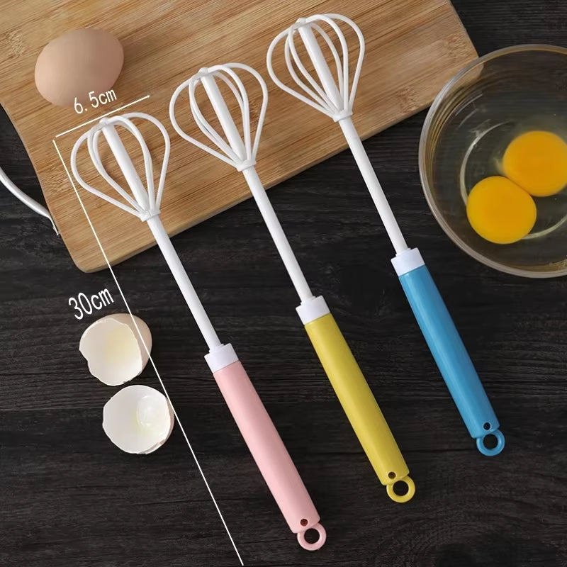 Hand Pressure Semi-Automatic Egg Beater Stainless Steel Kitchen Accessories Tools Self Turning Cream Utensils Whisk Manual Mixer