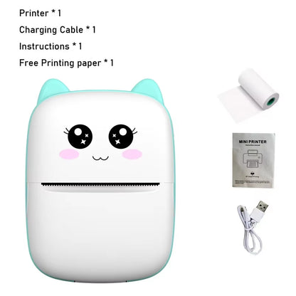 MINI Portable Thermal Printer Wireless Memo Label Machine 200Dpi Bluetooth Inkless Pocket Imprimante Phone Notes Printing Paper