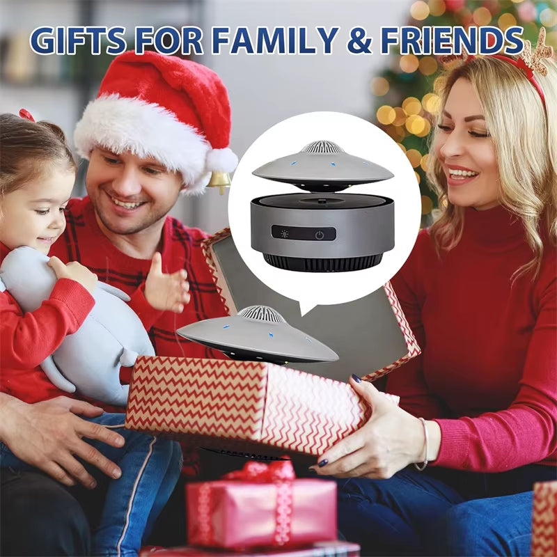 UFO Magnetic Levitation Bluetooth Speaker, Playing Music & Automatic Floating in the Air, Unique Gifts for Home Office Décor