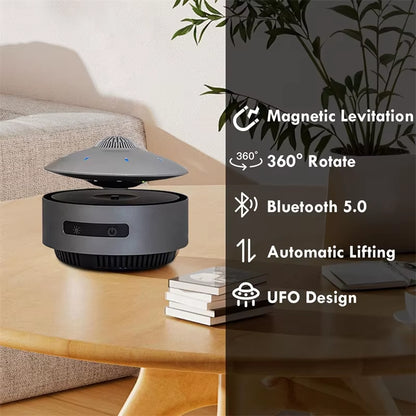 UFO Magnetic Levitation Bluetooth Speaker, Playing Music & Automatic Floating in the Air, Unique Gifts for Home Office Décor