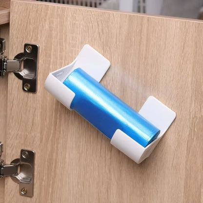 2/6PCS Wall Mounted Trash Bags Holder Garbage Bag Storage Box Organizer Plastic Bag Film Container Dispenser for Kitchen Shelf