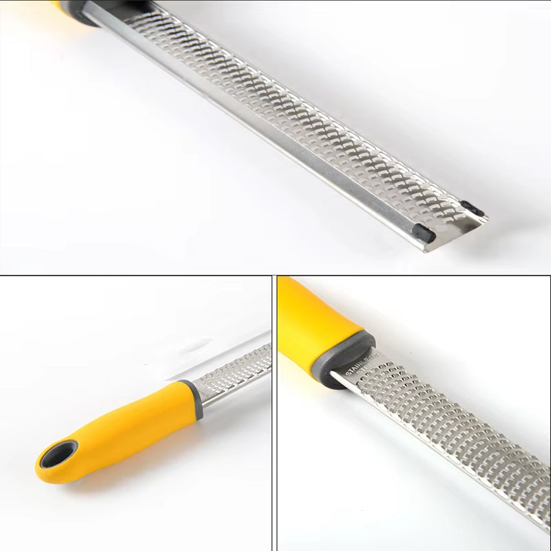 Stainless Steel Cheese Grater & Lemon Zester with Protect Cover Chocolate Fruit Grater Slicer Four Colors Optional Kitchen Tool